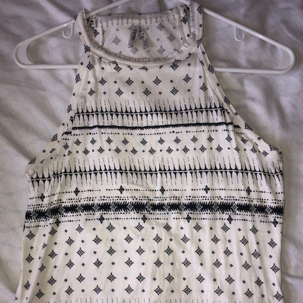 Black and white tank top